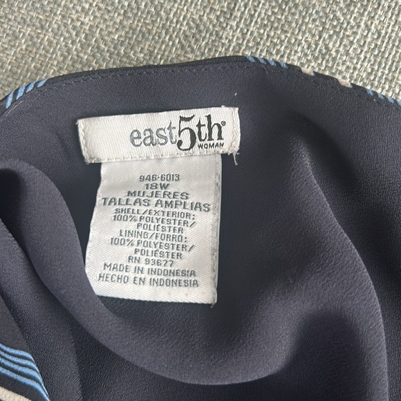 East 5th Pink Blue Skirt Size 18W - Picture 6 of 10